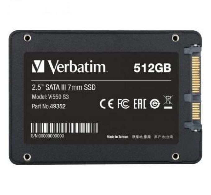 Verbatim Накопичувач SSD 2.5" 512GB Verbatim (49352)