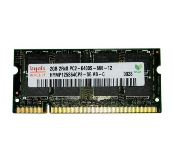 Hynix Модуль пам'яті для ноутбука SoDIMM DDR2 2GB 800 MHz Hynix (HYMP125S64CP8-S6)