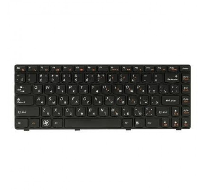 PowerPlant Клавіатура ноутбука PowerPlant Lenovo IdeaPad G470 черный, черный фрейм (KB311897)
