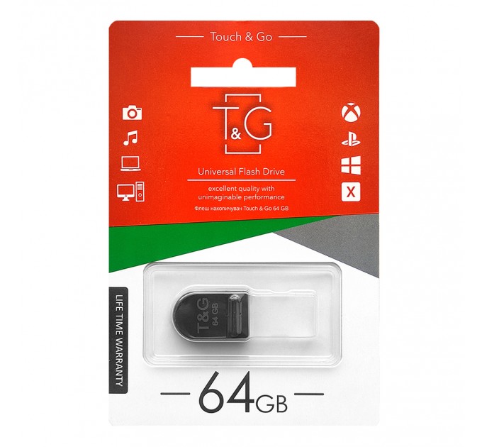 T&G Флеш-накопитель USB 64GB T&G 010 Shorty Series (TG010-64GB)