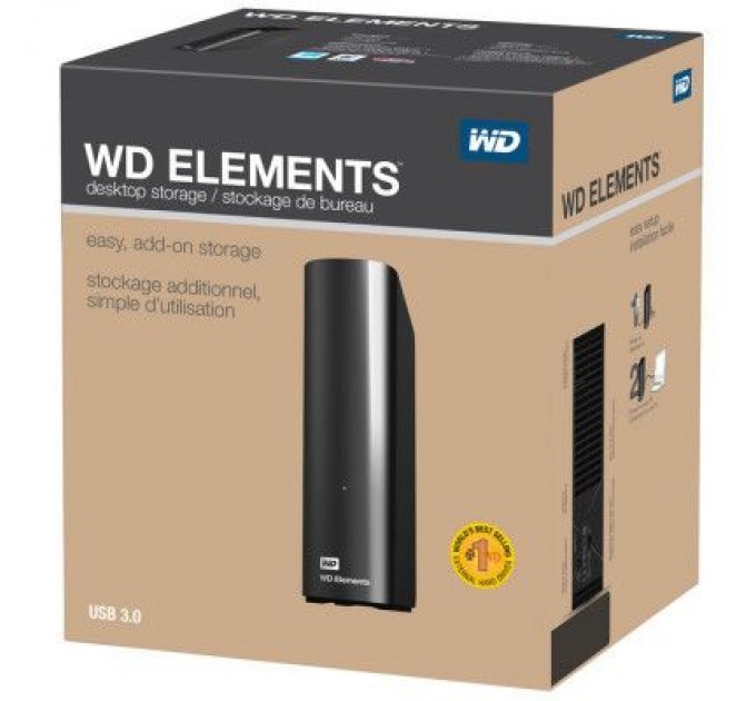 WD Зовнішній жорсткий диск 3.5" 14TB Elements Desktop WD (WDBWLG0140HBK-EESN)