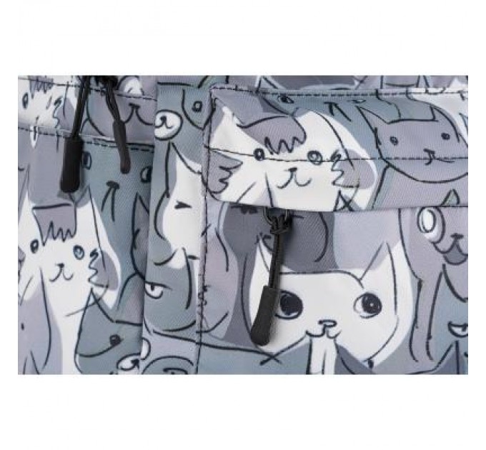 2E Рюкзак для ноутбука 2E 13" TeensPack Cats, grey (2E-BPT6114GC)