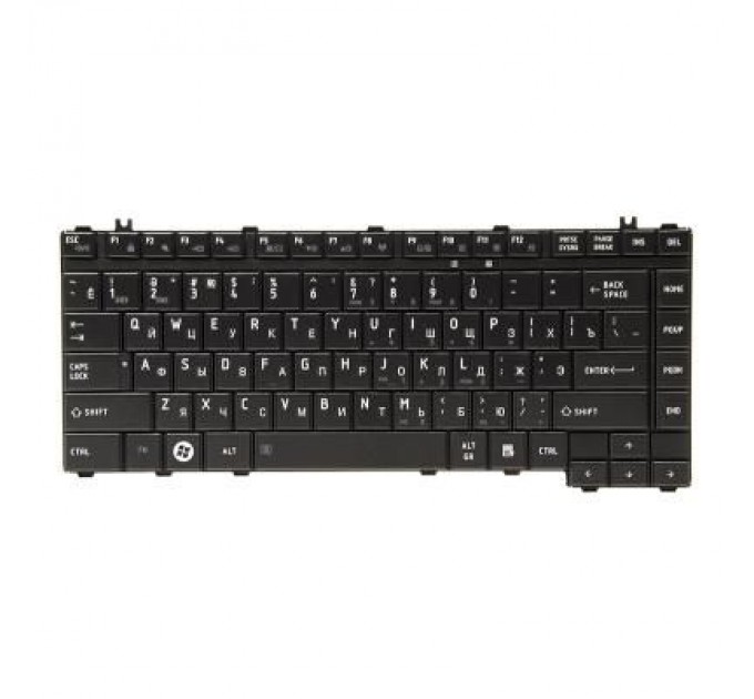 PowerPlant Клавіатура ноутбука PowerPlant TOSHIBA Satellite A200, A300 черный, черный фрейм (KB310296)