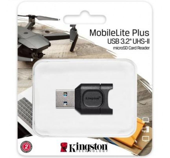 Kingston Зчитувач флеш-карт Kingston USB 3.1 microSDHC/SDXC UHS-II MobileLite Plus (MLPM)