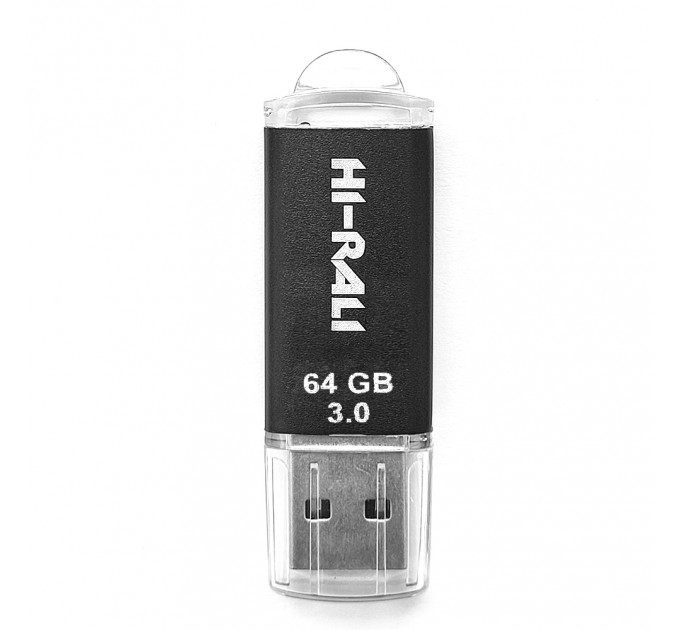 Hi-Rali Флеш-накопичувач USB3.0 64GB Hi-Rali Rocket Series Black (HI-64GB3VCBK)
