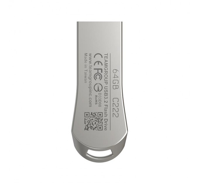 Team Флеш-накопитель USB3.2 64GB Team C222 Silver (TC222364GS01)