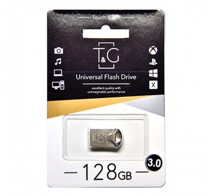 T&G Флеш-накопитель USB3.0 128GB T&G 106 Metal Series Silver (TG106-128G3)