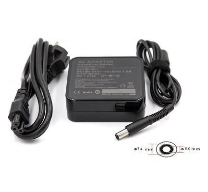 PowerPlant Блок живлення до ноутбуку PowerPlant HP 220V, 19V 90W 4.74A (7.4*5.0) wall mount (WM-HP90F7450)