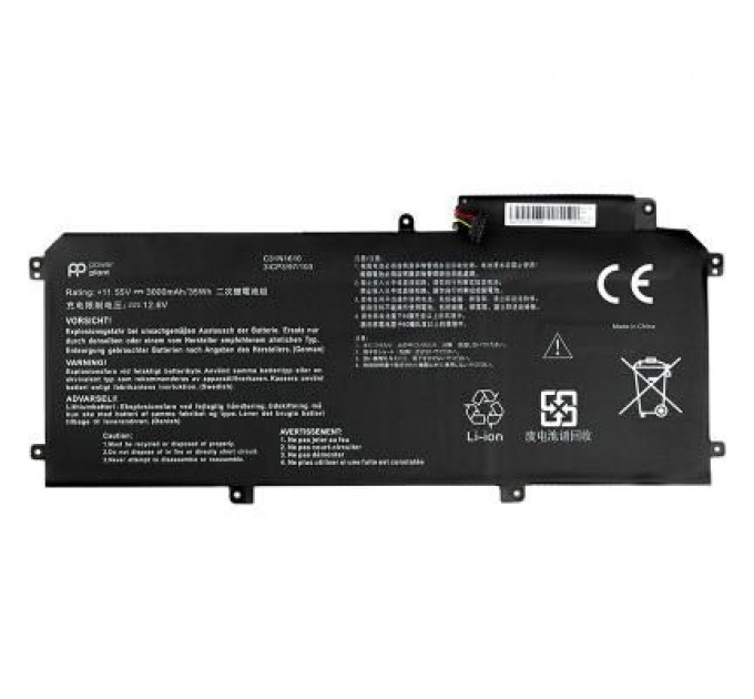 PowerPlant Акумулятор до ноутбука Asus Zenbook UX330 (C31N1610) 11.55V 3000mAh PowerPlant (NB431168)