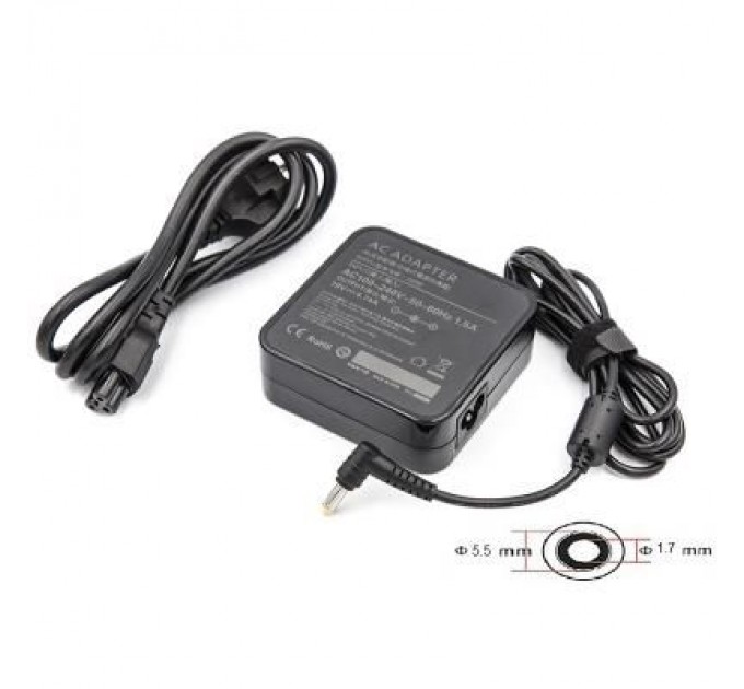 PowerPlant Блок живлення до ноутбуку PowerPlant ACER 220V, 19V 90W 4.74A (5.5*1.7) wall mount (WM-AC90F5517)