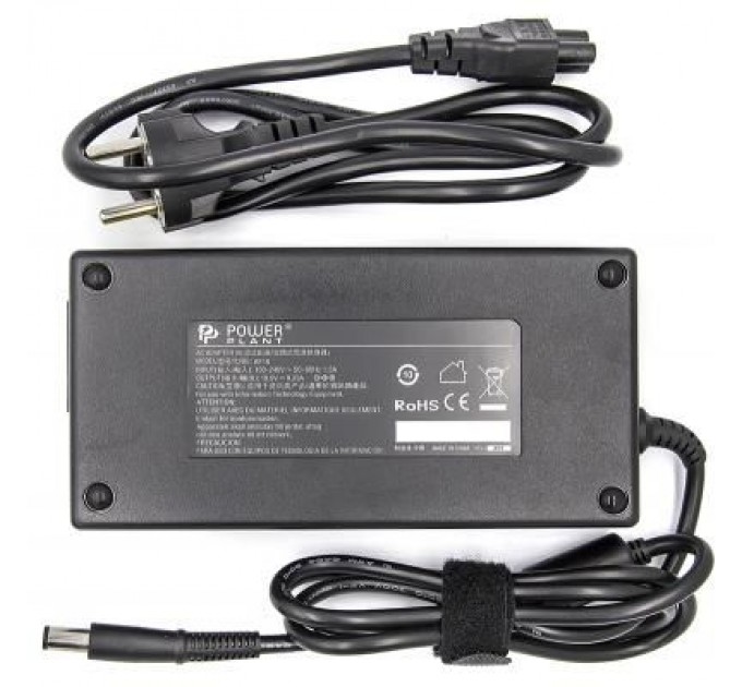 PowerPlant Блок живлення до ноутбуку PowerPlant DELL 220V, 19.5V 180W 9.23A (7.4*5.0) (DL180G7450)