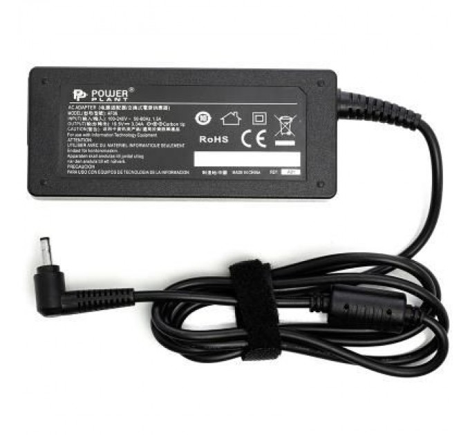 PowerPlant Блок живлення до ноутбуку PowerPlant DELL 220V, 19.5V 65W 3.34A (4.0*1.7) (DL65G4017)