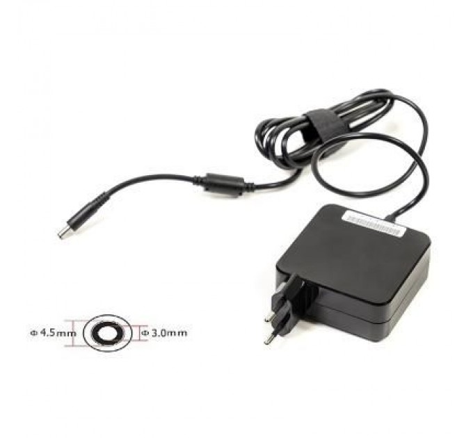 PowerPlant Блок живлення до ноутбуку PowerPlant DELL 220V, 19.5V 65W 3.34A (4.5*3.0) wall mount (WM-DL65G4530)