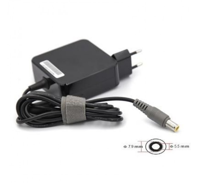 PowerPlant Блок живлення до ноутбуку PowerPlant IBM/LENOVO 220V, 20V 65W 3.25A (7.9*5.5) wall mount (WM-IB65H7955)