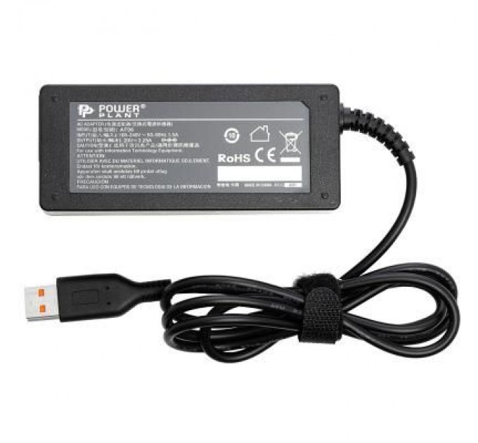 PowerPlant Блок живлення до ноутбуку PowerPlant IBM/LENOVO 220V, 20V 65W 3.25A (YOGA3) (IB65HYOGA)