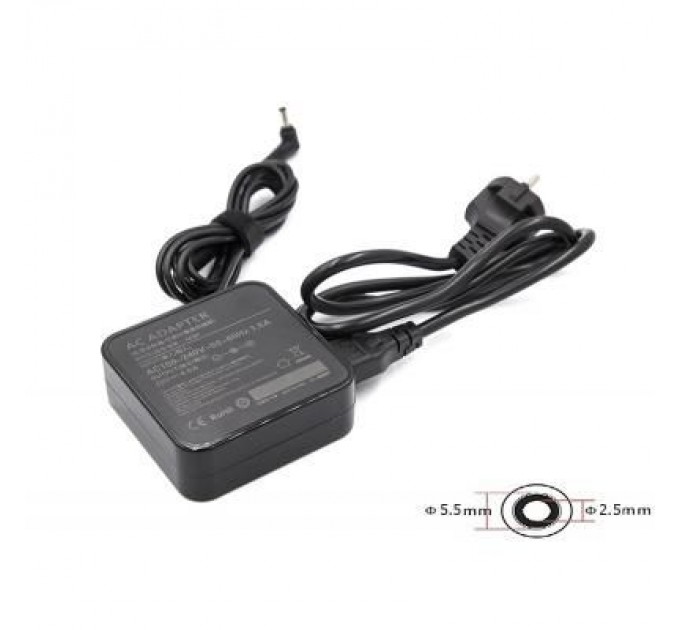 PowerPlant Блок живлення до ноутбуку PowerPlant IBM/LENOVO 220V, 20V 90W 4.5A (5.5*2.5) wall mount (WM-LS90H5525)