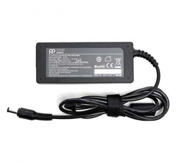 PowerPlant Блок живлення до ноутбуку PowerPlant TOSHIBA 220V, 15V 60W 4A (6.3*3.0) (TO60C6330)