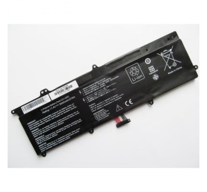 AlSoft Акумулятор до ноутбука Asus X202E C21-X202, 5000mAh (37Wh), 4cell, 7.4V, Li-ion AlSoft (A47503)
