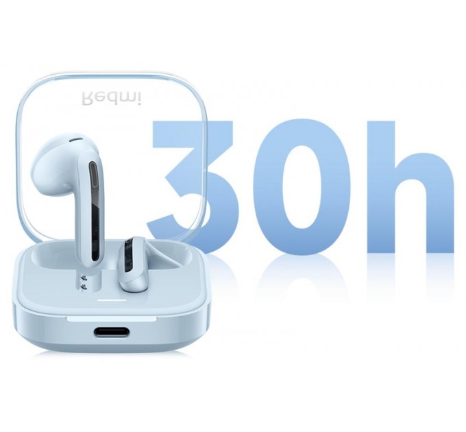 Xiaomi_ Bluetooth-гарнитура Xiaomi Redmi Buds 6 Active Transparent Blue (BHR8394GL)_EU