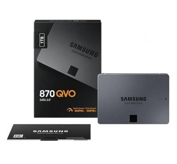 Samsung Накопичувач SSD 2.5" 1TB 870 QVO Samsung (MZ-77Q1T0BW)