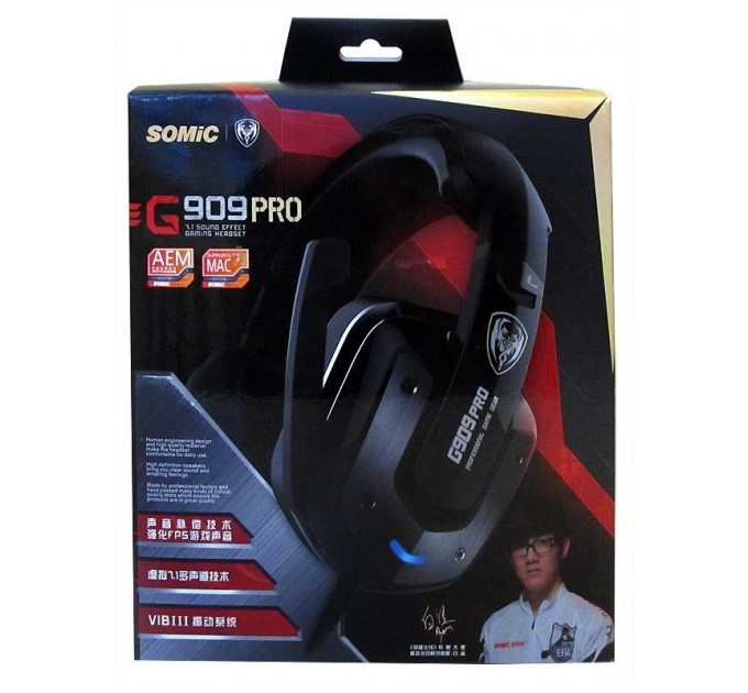 Somic Гарнитура Somic G909 Pro Black (9590010164)