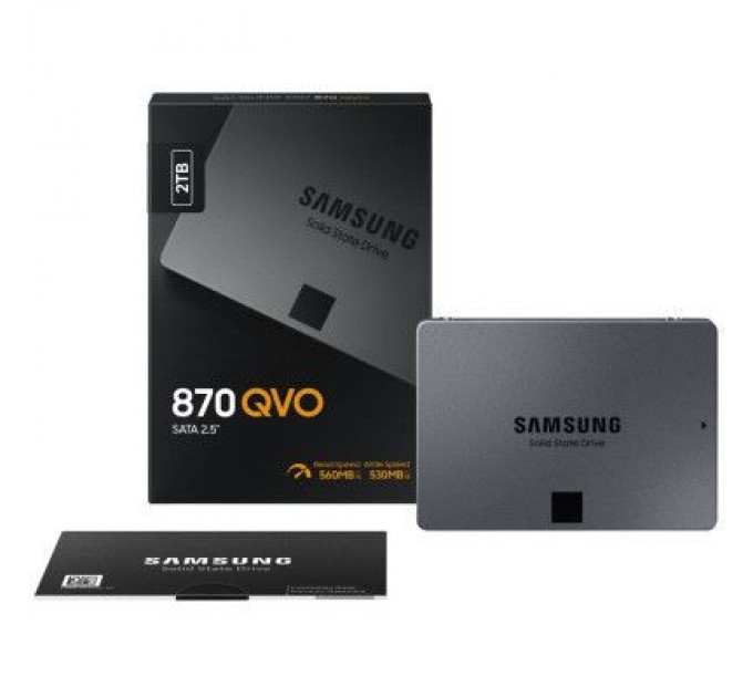 Samsung Накопичувач SSD 2.5" 2TB 870 QVO Samsung (MZ-77Q2T0BW)