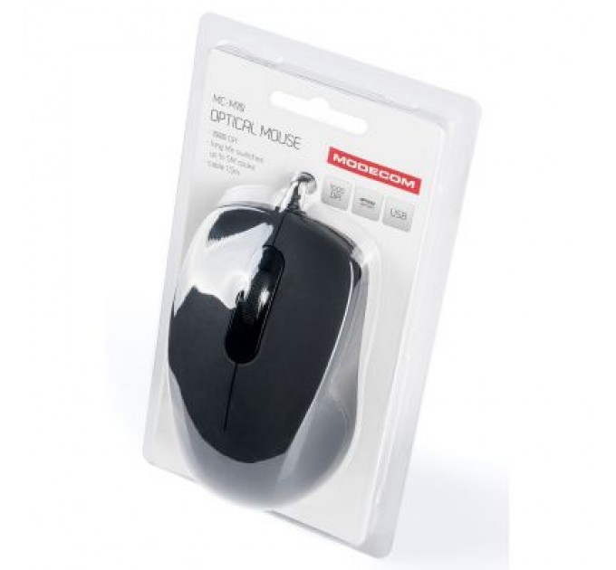 Modecom Мишка Modecom MC-M10 USB Black (M-MC-0M10-100)