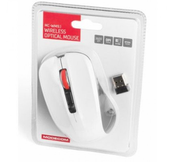 Modecom Мишка Modecom MC-M9.1 Wireless White (M-MC-0WM9.1-200)