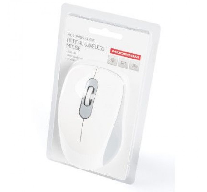 Modecom Мишка Modecom MC-WM10S Silent Wireless White (M-MC-WM10S-200)