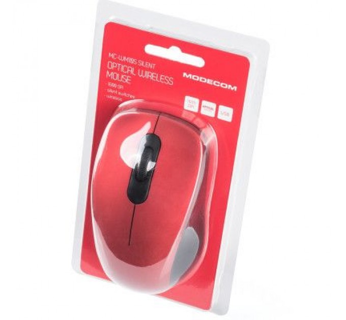 Modecom Мишка Modecom MC-WM10S Silent Wireless Red (M-MC-WM10S-500)
