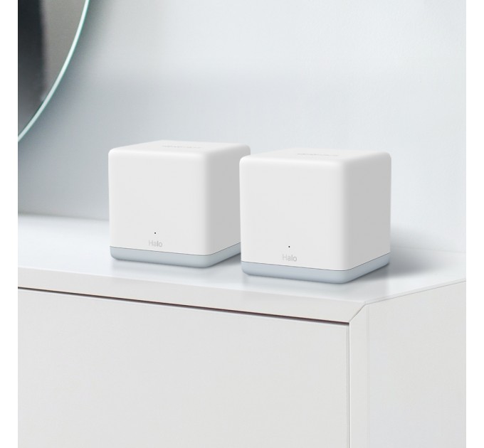 Mercusys WiFi Mesh система Mercusys Halo H30 (2-pack) (AC1200, 2х 10/100 WAN/LAN, Beamforming, MESH, 2-pack)