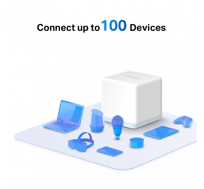 Mercusys WiFi Mesh система Mercusys Halo H30 (2-pack) (AC1200, 2х 10/100 WAN/LAN, Beamforming, MESH, 2-pack)
