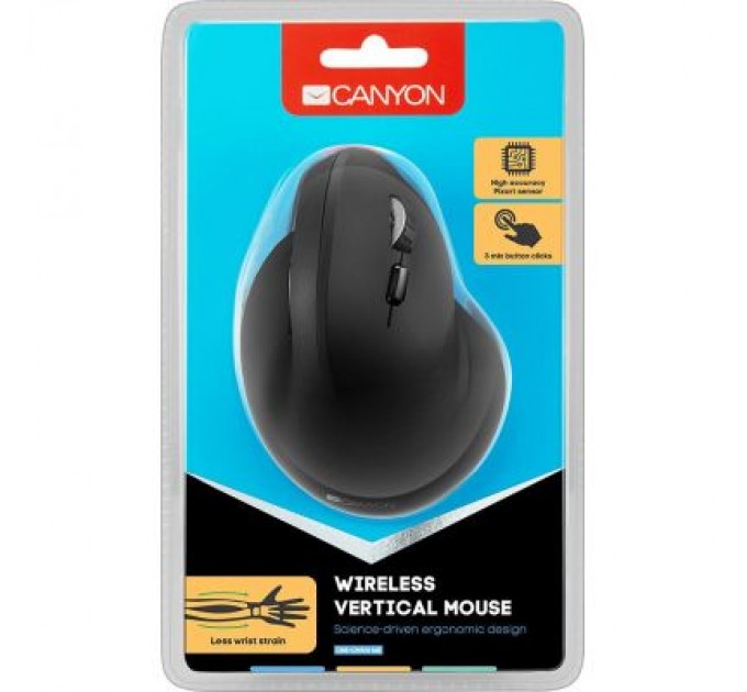 Canyon Мишка Canyon CNS-CMSW16B Wireless Black (CNS-CMSW16B)