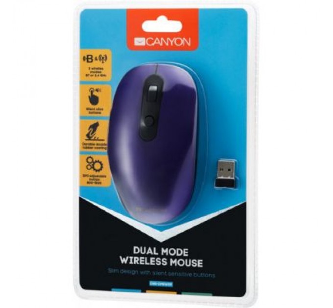 Canyon Мишка Canyon CNS-CMSW09V Wireless Violet (CNS-CMSW09V)