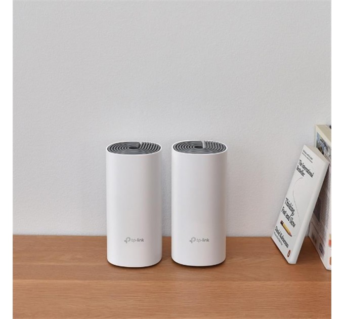 TP-Link WiFi Mesh система TP-Link Deco E4(2-pack) (AC1200, 2xFE WAN/LAN, MESH, 2 антенны, 2-pack)