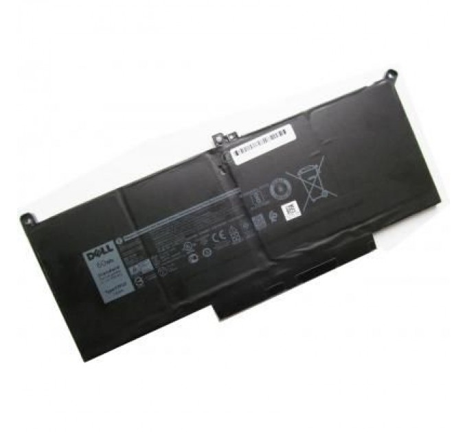 Dell Акумулятор до ноутбука Dell Latitude 7280 F3YGT, 7500mAh (60Wh), 4cell, 7.6V, Li-ion (A47413)