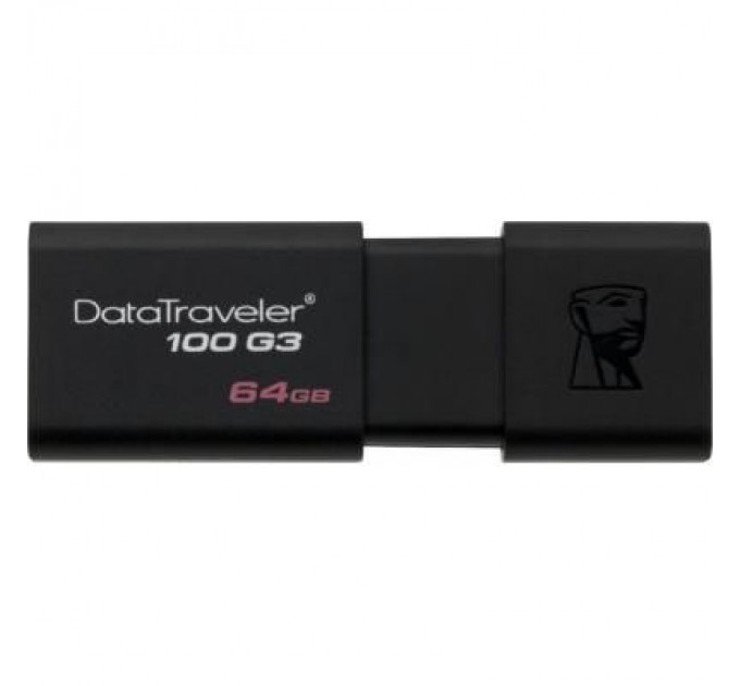 Kingston USB флеш накопичувач Kingston 2x64GB DataTraveler 100 G3 USB 3.0 (DT100G3/64GB-2P)