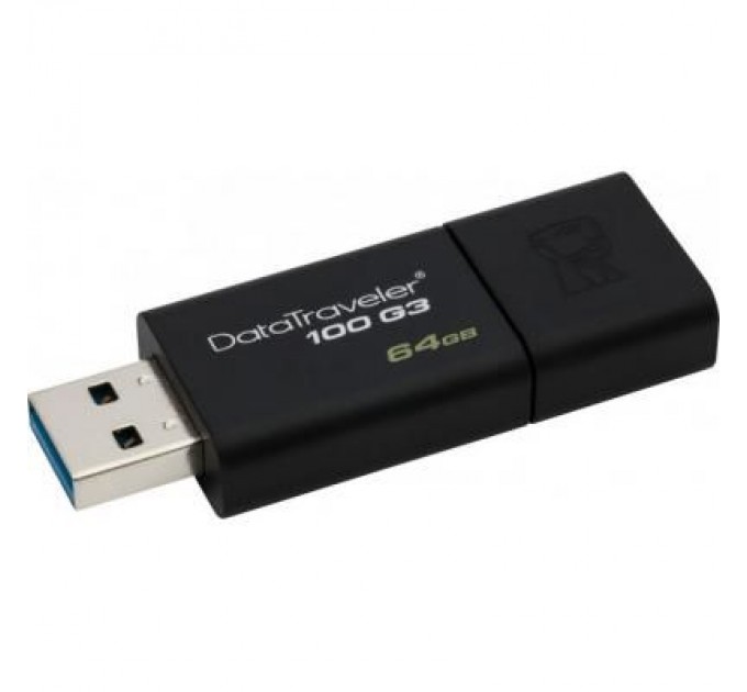 Kingston USB флеш накопичувач Kingston 2x64GB DataTraveler 100 G3 USB 3.0 (DT100G3/64GB-2P)