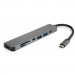 Vinga Концентратор Vinga Type-C to 4K HDMI+2*USB3.0+SD+TF+PD+USB-C 3.1 Gen1 aluminium (VCPHTC7AL)