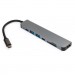 Vinga Концентратор Vinga Type-C to 4K HDMI+2*USB3.0+SD+TF+PD+USB-C 3.1 Gen1 aluminium (VCPHTC7AL)