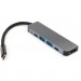 Vinga Концентратор Vinga Type-C to 4K HDMI+2*USB3.0+PD+USB-C 3.1 Gen1 aluminum (VCPHTC5AL)