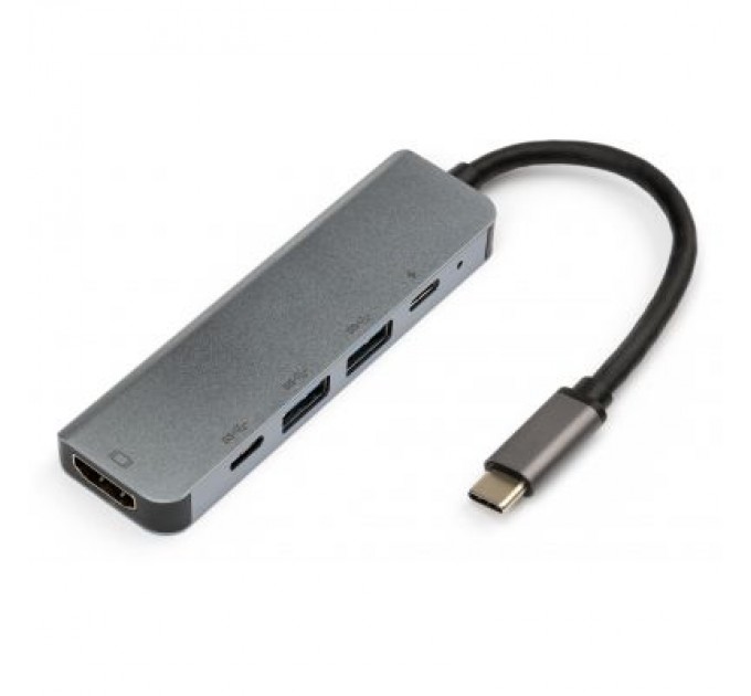 Vinga Концентратор Vinga Type-C to 4K HDMI+2*USB3.0+PD+USB-C 3.1 Gen1 aluminum (VCPHTC5AL)