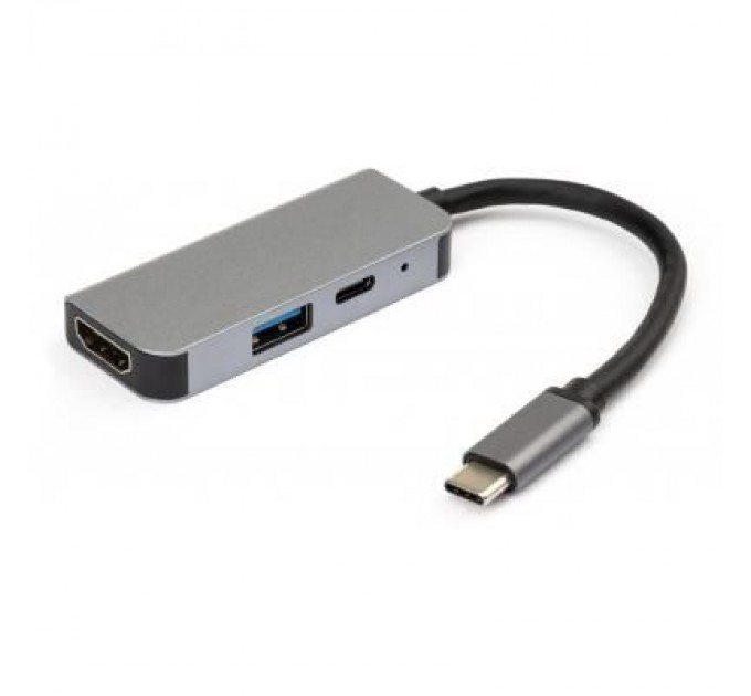 Vinga Концентратор Vinga Type-C to 4K HDMI+USB3.0+PD aluminium (VCPHTC3AL)