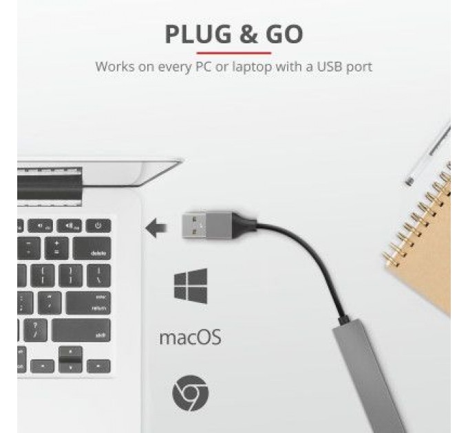 Trust Концентратор Trust Halyx Aluminium 4-Port Mini USB Hub (23786_TRUST)