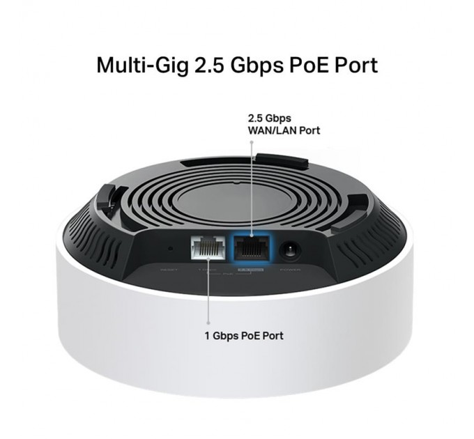 TP-Link WiFi Mesh система TP-Link Deco X50-PoE 1pack (AX3000, 1x2.5 GE WAN/LAN, 1xGE WAN/LAN)