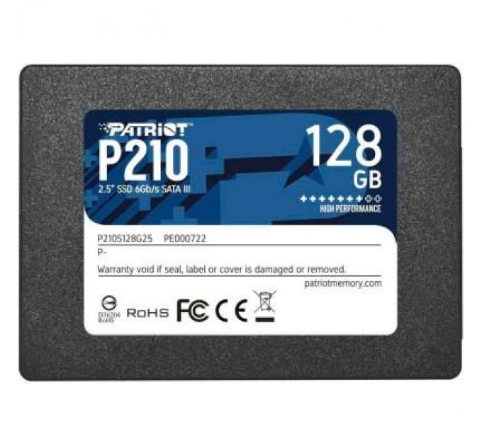 Patriot Накопичувач SSD 2.5" 128GB Patriot (P210S128G25)