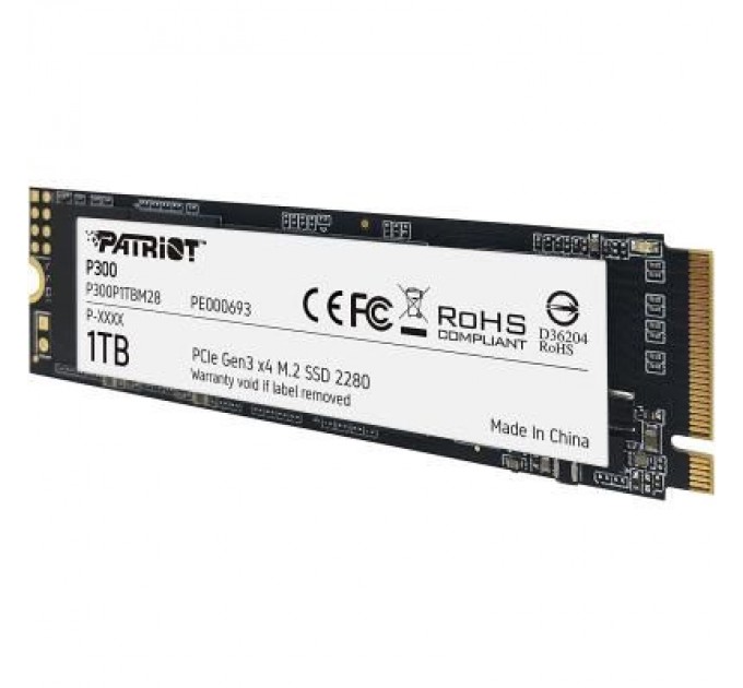 Patriot Накопичувач SSD M.2 2280 1TB Patriot (P300P1TBM28)