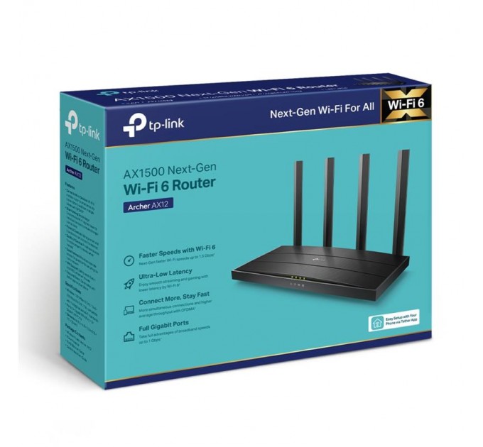 TP-Link Бездротовий маршрутизатор TP-Link Archer AX12