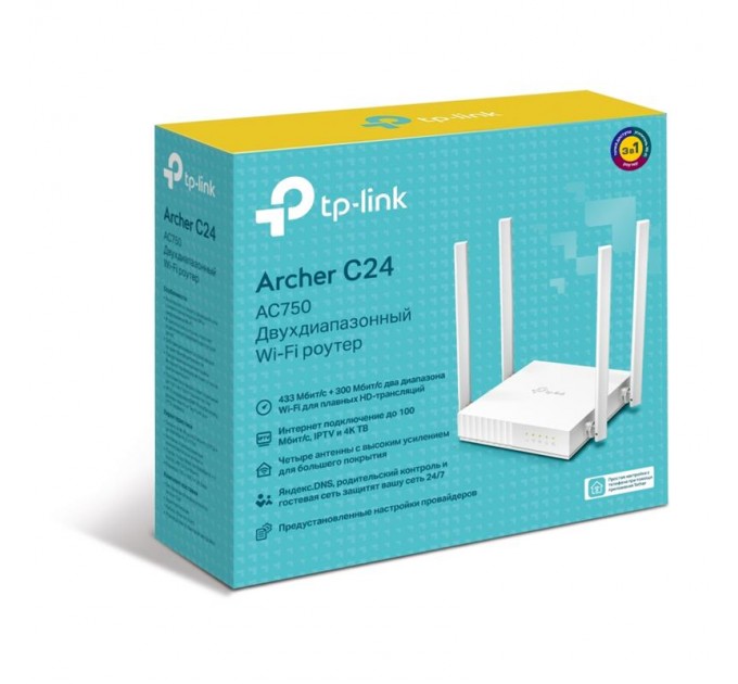 TP-Link Бездротовий маршрутизатор TP-Link ARCHER C24