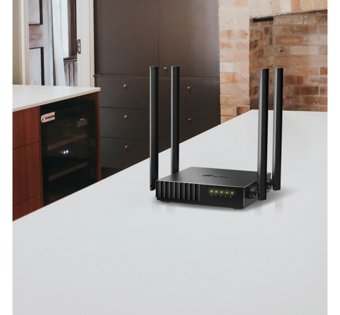 TP-Link Беспроводной маршрутизатор TP-Link ARCHER C54 (AC1200, 1хFE WAN, 4хFE LAN, Beamforming, APP Tether, 4 внешние антенны)